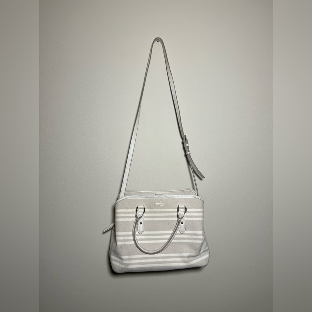 Kate Spade Evangelie Striped Satchel Handbag